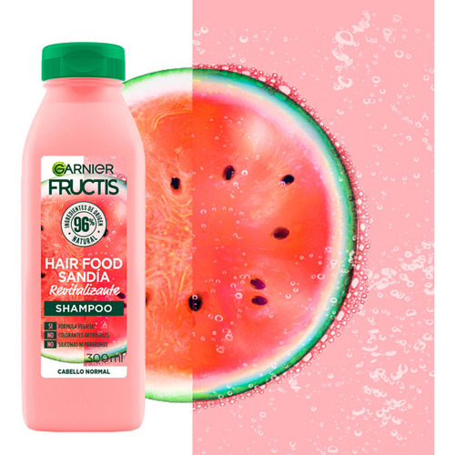 Shampoo Garnier Hair Food Sandia Fructis Revitalizante 300ml