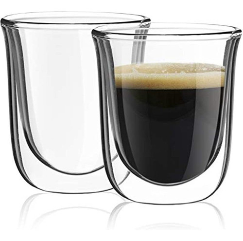 Joyjolt Vasos Para Café Espresso De Doble Pared, Set De 2 ta