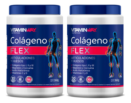 Colageno Flex Vitamin Way 360g Huesos Y Articulaciones X2