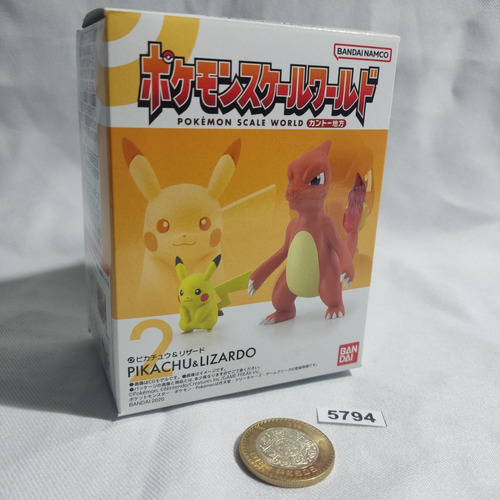5794. Pokemon Pikachu & Charmeleon Scale World.  Pokechay
