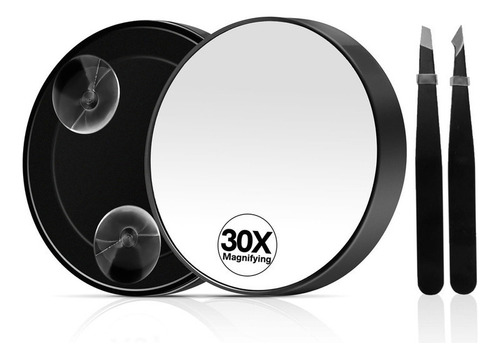 Wpd Bn Espejo De Aumento 30x, Espejo De Aumento Con Ventosa