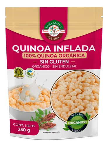 Quinoa Pop Orgánica Natural 250g