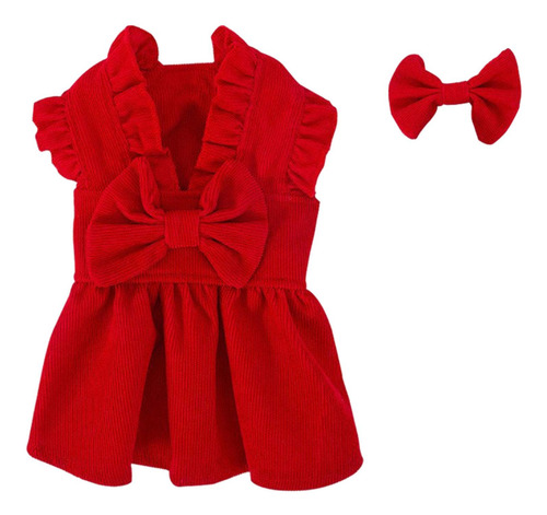 Vestido De Princesa De Navidad Para Cachorros, Conjunto De M