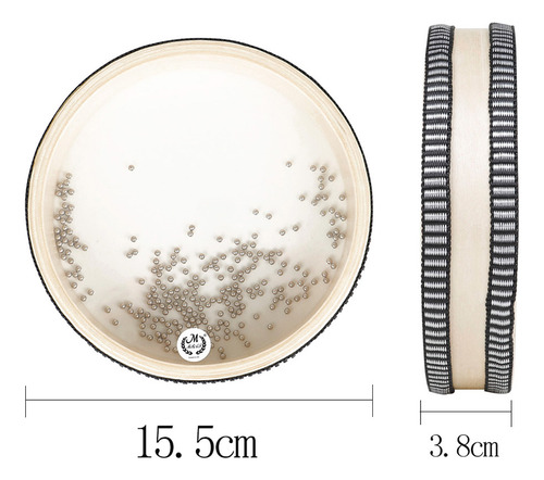 Remo Ocean Drum 16, 6 Pulgadas, Color Natural Transparente,