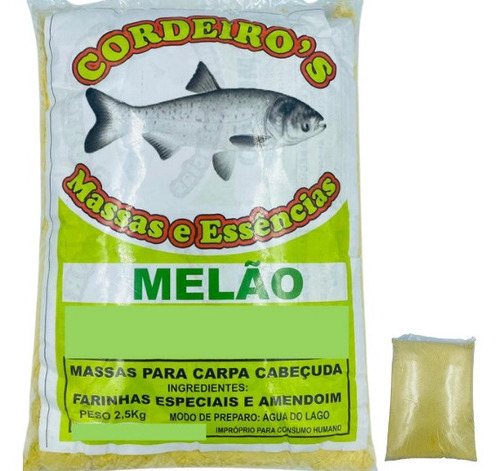 Massa De Pesca Isca Carpa Cabeçuda 2,5kg Melão Isca Em Pó Cor foto