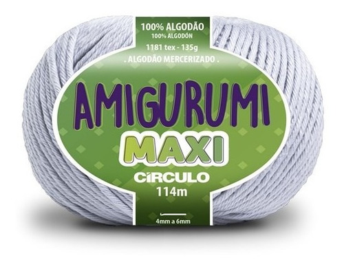 Linha Amigurumi Maxi 114m Circulo Cor 8013-GLACIAL-55883