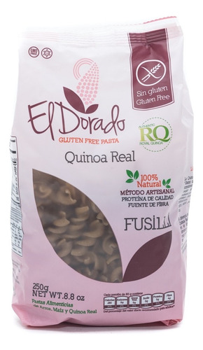 Fusilli De Quinoa Gluten Free El Dorado 250 G Pasta