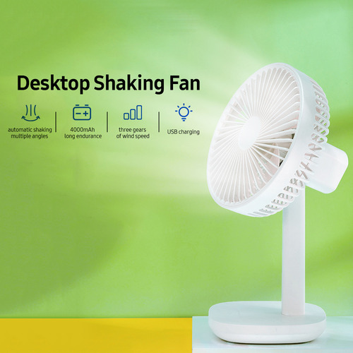 Pj Soporte De Ventilador F6 Para Escritorio, Sacudiendo Y