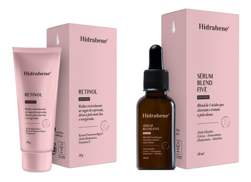 Kit Top Clareador Facial Retinol + Sérum Clareador Hidrabene