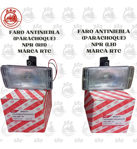 Faro Antiniebla (parachoque) Npr Fog Lamp-rh/lh (marca Rtc)