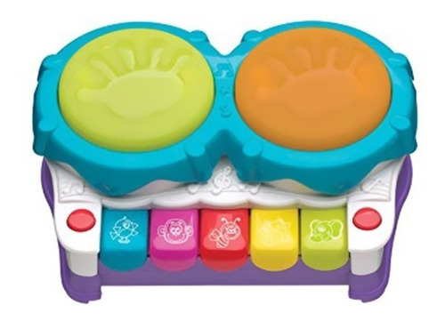 Juguete Bebe Tambor Playgro 2 En 1 Light Up Music Maker