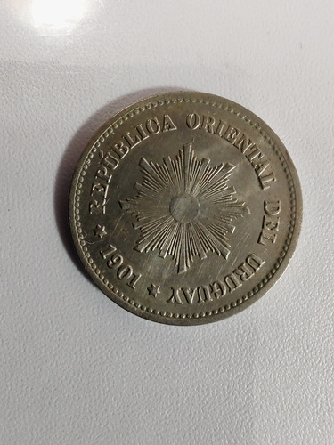 Moneda Uruguay 5 Centimos 1901 (x1502