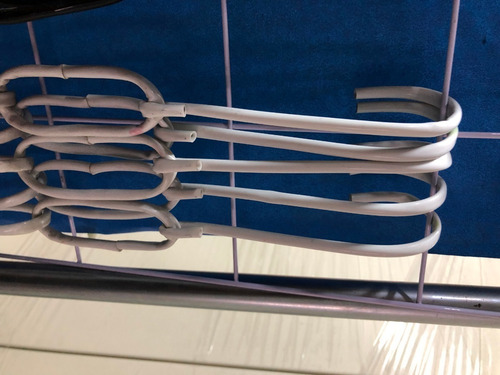 Imagen 2 de 4 de 5 Cadena Metálica Forrada De Plástico Gancho Blister