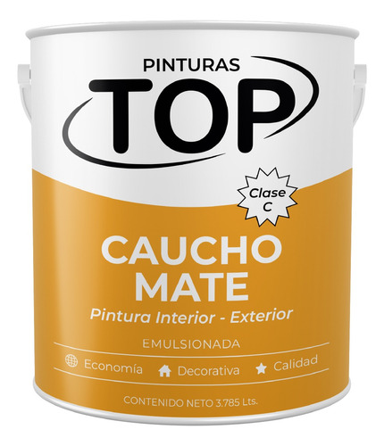 Pintura De Caucho Top Blanco Galon Clase C