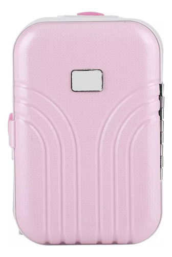 Caixa Musical Mala D Viagem C Bailarina Porta Joias Cor Rosa