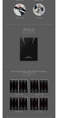Born Pink 2nd Album Digipack Rosé Ver Blackpink K-pop 2022