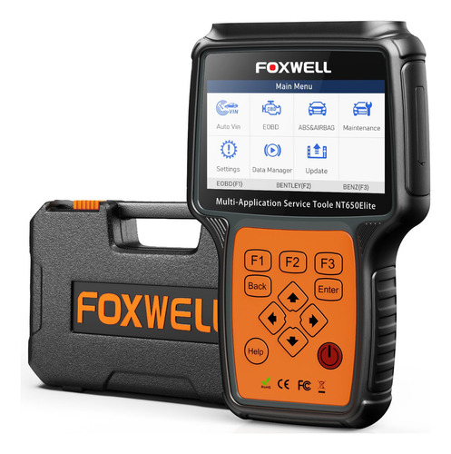 Escáner Automotriz Foxwell Nt650 Elite Obd2 Abs Srs A/f 2024