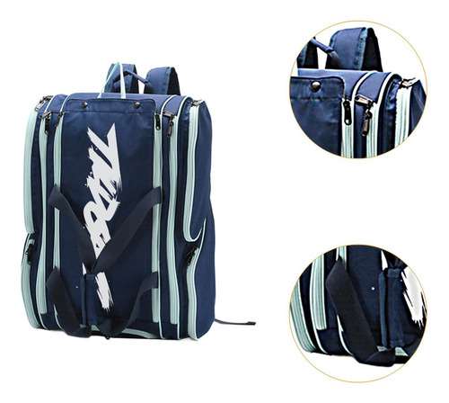 Mochila De Pickleball, Organizador De Equipo, Bolsa De Azul