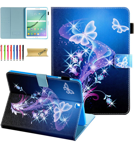 Funda Galaxy Tab S2 9.7'' Sm-t810-t815-t813 Purple Butterfly
