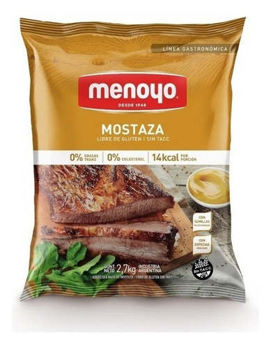 Mostaza Menoyo Sin Tacc Sachet 2.5 Kg