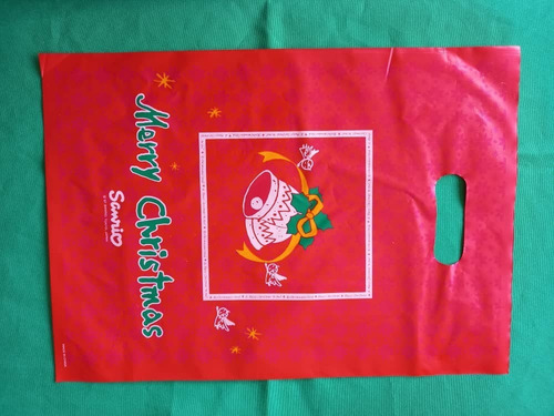 Sanrio - Merry Christmas Bolsa Plastica Plana Con Asa 12 Un