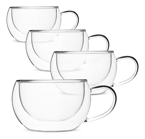 Btat- Tazas De Café Isotérmicas, Juego De 4 (9 Oz, 270 Ml...