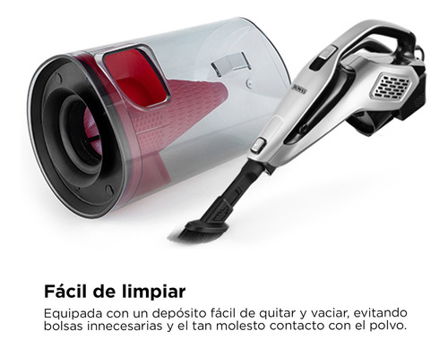Aspiradora Barredora Thomas Th-1022c 2 En 1 Con Cable Color Rojo