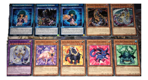 Deck Baraja Sd Crystal Beast Yu-gi-oh! Original Konami