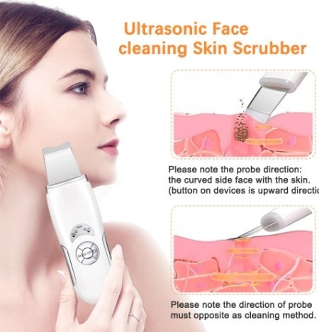 Limpiador Ultrasonido Facial Digital Peeling Lifting Manchas