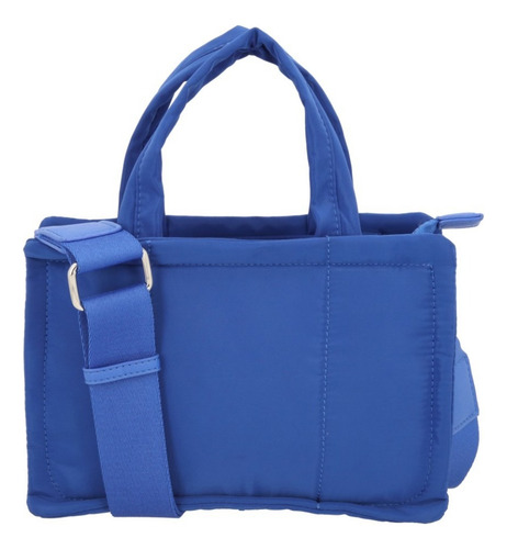 Bolso Casual Mujer Azul 855-21 Diseño de la tela Liso