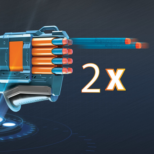 Nerf Elite 2.0 Lançador De Dardos Duplos Warden Db-8 Hasbro