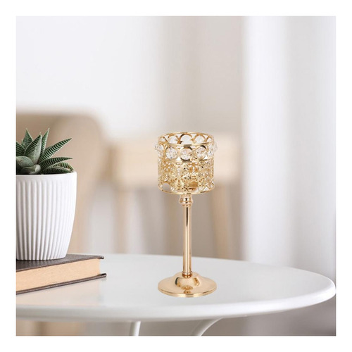 3 Candle Holders With European Crystal Candlesticks For
