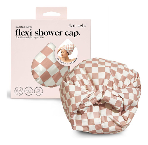 Kitsch Gorros De Ducha De Lujo Para Mujer, Reutilizables, Im