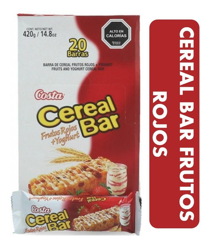 Imagen 1 de 1 de Barra De Cereal Frutos Rojos Cereal Bar (display De 20 Un)
