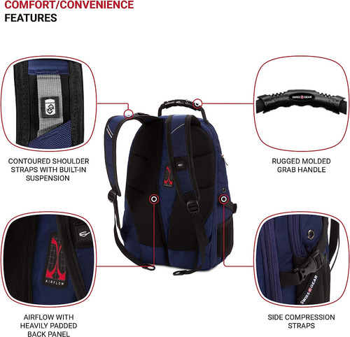 Swissgear 5977 Scansmart Mochila Para Portatil, Azul Mari...