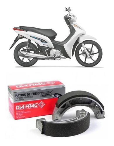 Patim Lona Freio Dia-frag Honda Biz 125 Es Ks 2007-2010