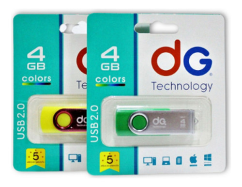 Memoria Usb Pen Drive 4gb Dg Giratoria Transferible