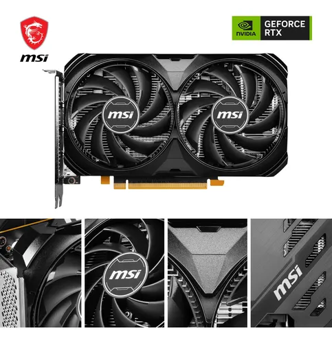 Tarjeta Gráfica Msi Geforce Rtx 4060 8 Gb Gddr6x 4k 8k Hdr