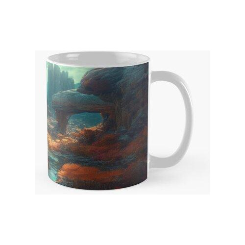 Taza Paisaje Alienígena De Ensueño Que Se Asemeja A Goblin V