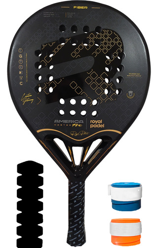 Paleta Royal Padel - Euro America + 2 Cubre Grip + Protector