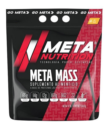 Proteina Meta Nutrition Meta Mass 12 Libras Ganador De Masa Sabor Chocolate