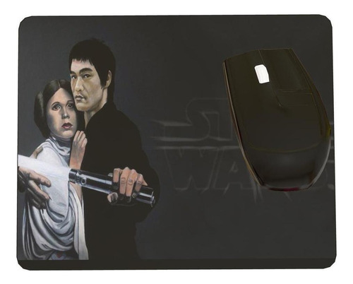 Mouse Pad Star Wars Leia E Han Solo