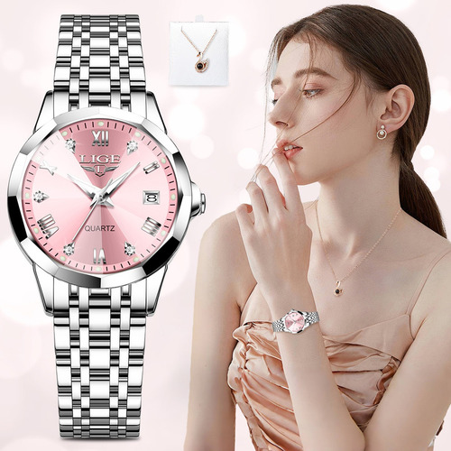 Reloj De Pulsera Elegante Para Mujer De Cuarzo Analógico