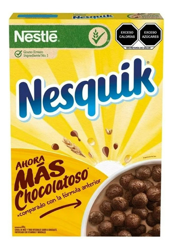 2 Pza Cereal Nestlé Nesquik Sabor Chocolate 650 G