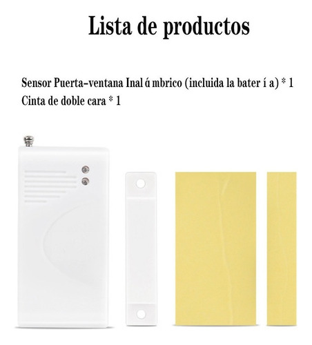 ~ Sensor Magnetico Puerta-ventana Inalambrico