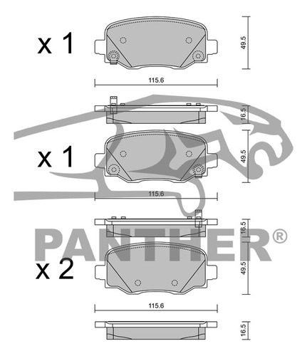 Balata Akebono Act1809 Tras Fiat 500x 2016