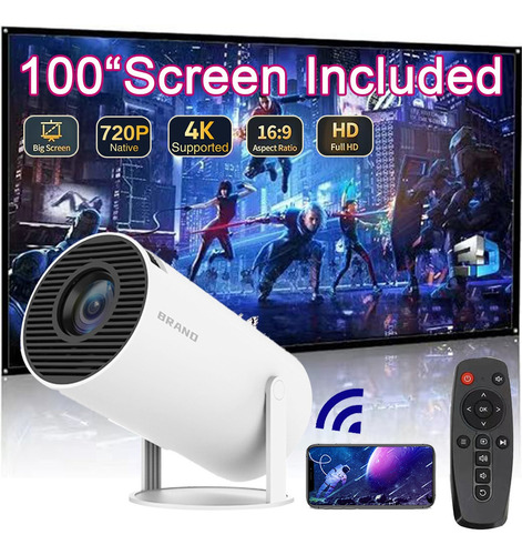 Proyector Ultra Portail 1080p Videoprojector Wifi  - Hy300