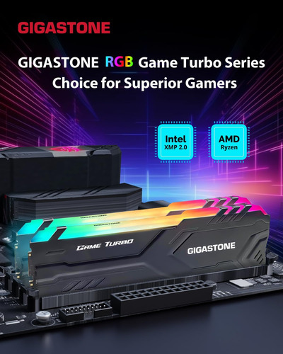 Kit Rgb Ddr4 Ramgigastone Game Turbo De 16 Gb (2 X 8 Gb) Ddr