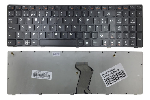  Teclado Para Notebook Lenovo G570 Black 