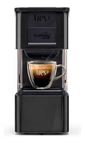 Cafeteira Tres Corações Pop Plus S27 automática preta para cápsulas monodose 220V